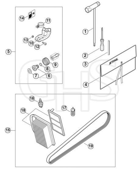 Genuine Stihl TS410 / Q - Tools, Extras