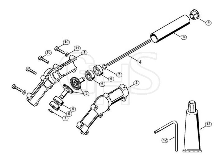 Genuine Stihl HT56 C-E / L - Angle drive