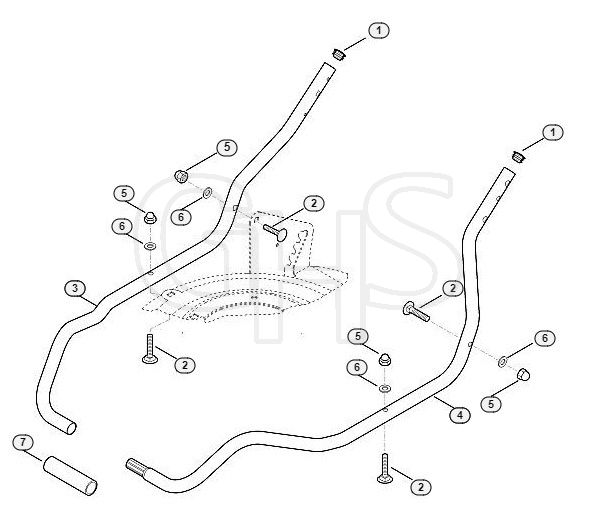 Genuine Stihl RMA2.0 RT / B - Handle lower part