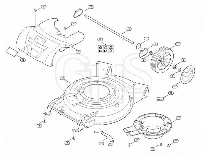 Genuine Stihl RMA2.0 RT / C - Housing, rear axle