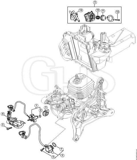 Genuine Stihl TS500i / G - Fuel injection system