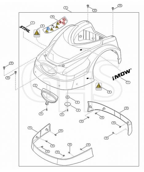 Genuine Stihl RMI422.1 P / A - Machine cover