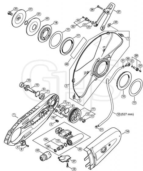 Genuine Stihl TS500i / J - Connector, Guard