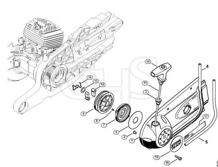 Genuine Stihl TS800 / D - Rewind starter