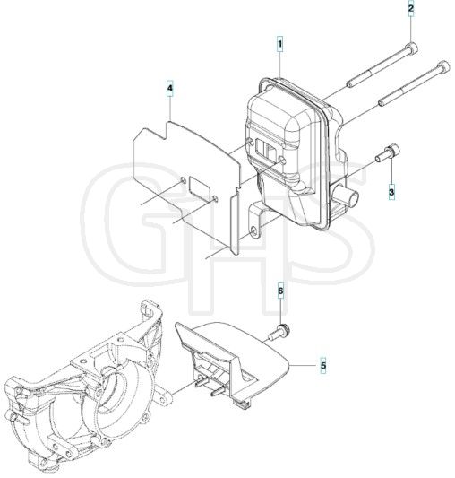 Husqvarna 236r - Muffler