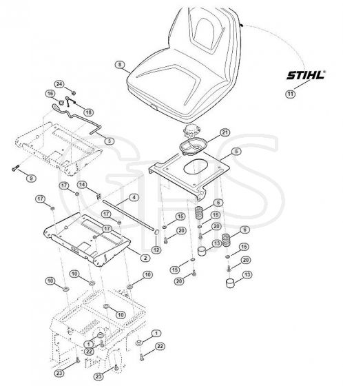 Genuine Stihl RT5112.0 Z / F - Seat