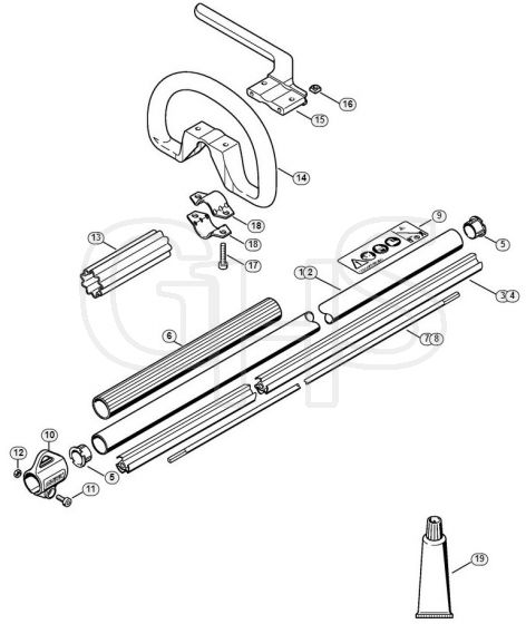 Genuine Stihl HT70 K / T - Drive tube assembly HT 70, 70 K