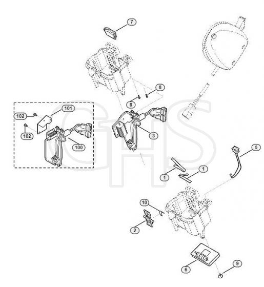 Genuine Stihl RMA339 C / E - Electric equipment