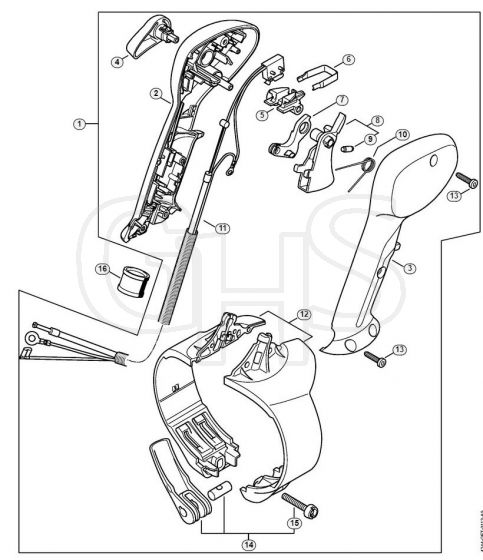 Genuine Stihl BR450 / N - Control Handle BR 450