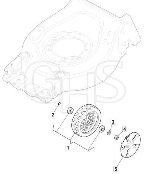 HP185 - 2022 - 2L0481043/MC - Mountfield Rotary Mower Wheels Diagram