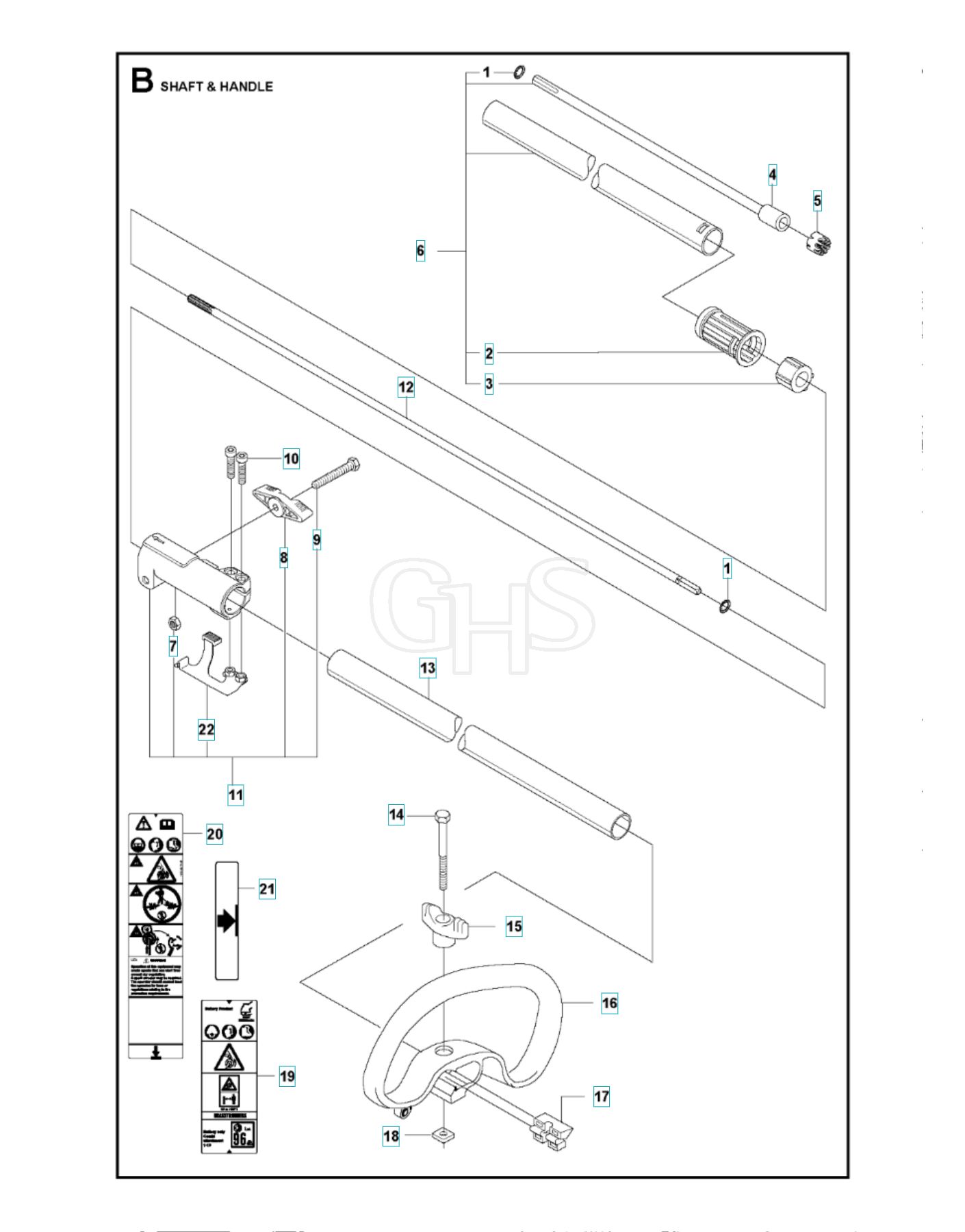 Husqvarna Ilk Shaft Handle Ghs