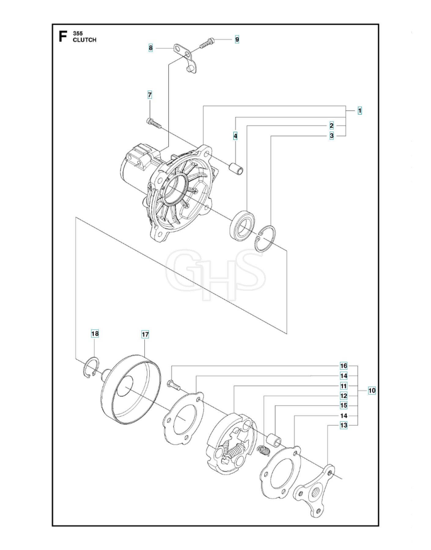 Husqvarna 355Rx - Clutch | GHS