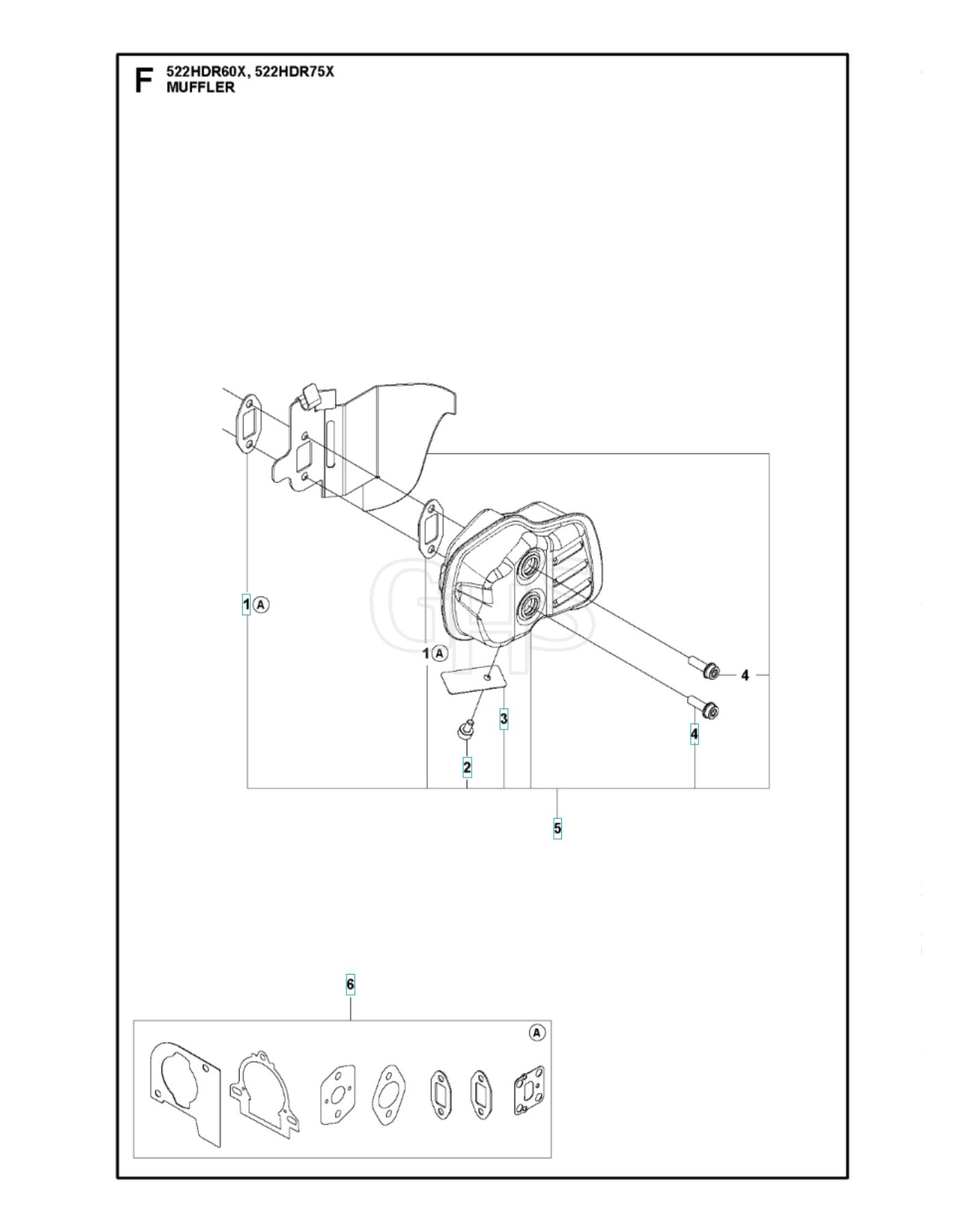 Husqvarna 522HDR60X - Muffler | GHS