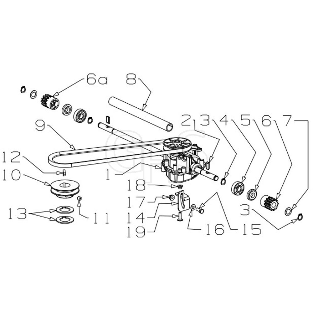 Masport 800st - 465971 - Oct 2022 - Gearbox 