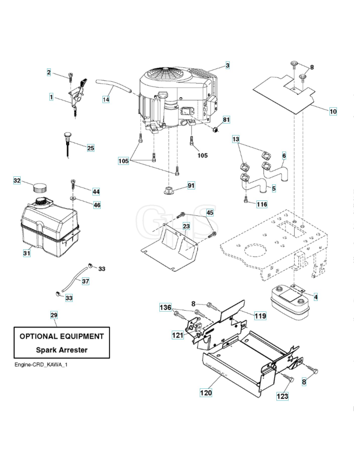 Husqvarna Cth140 - Engine | GHS