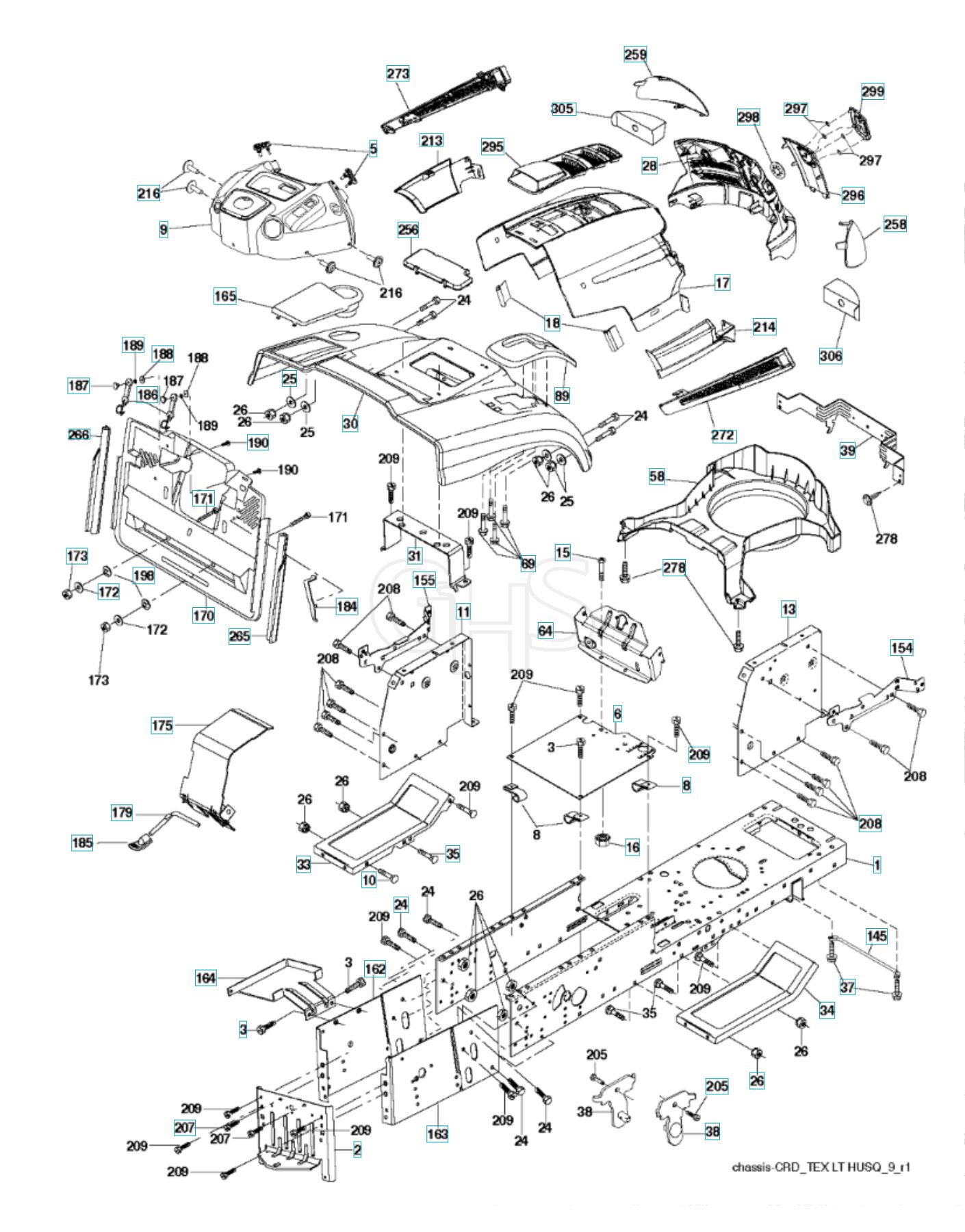 Husqvarna Cth2038 - Chassis & Enclosures | GHS