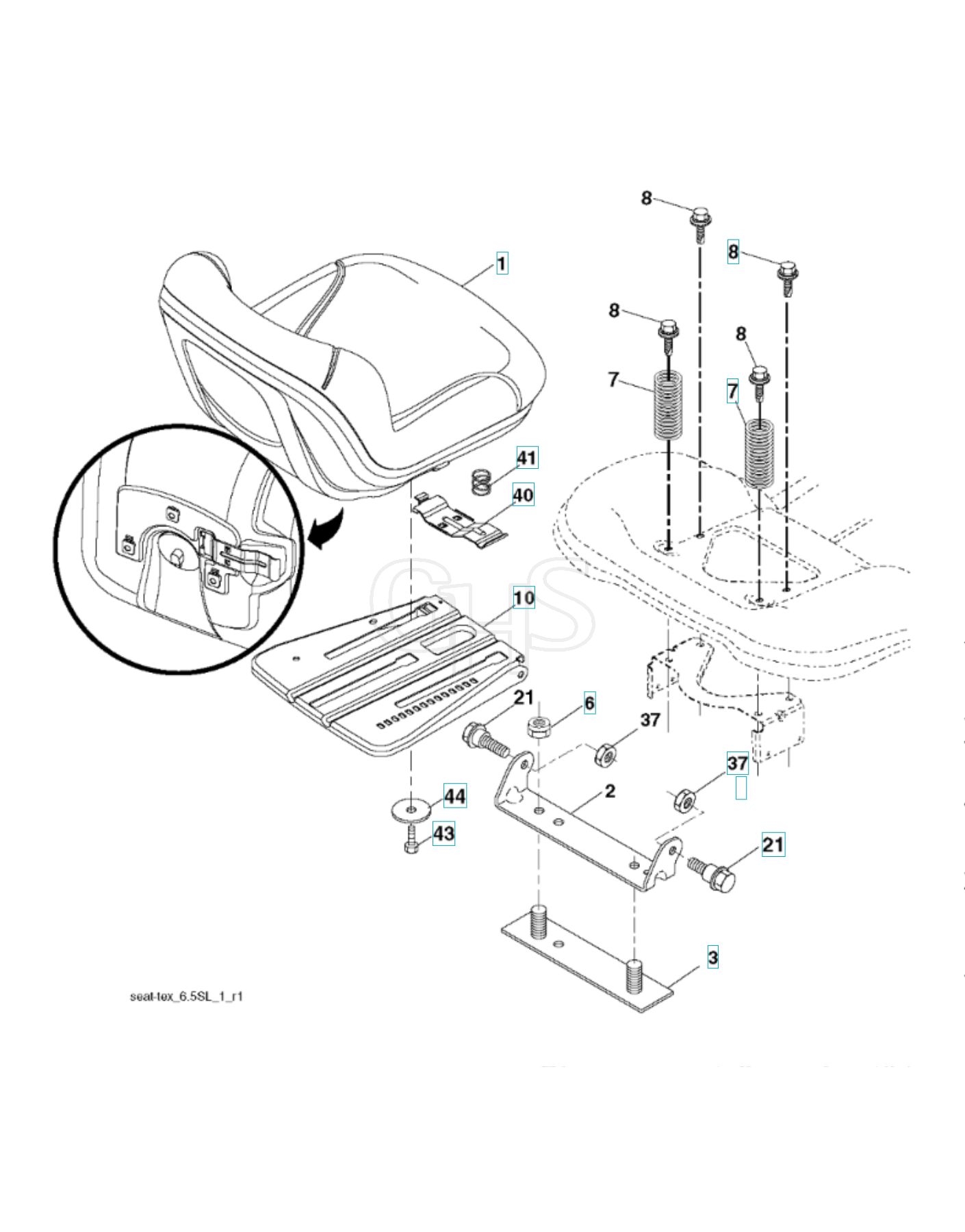 Husqvarna Cth Seat Ghs