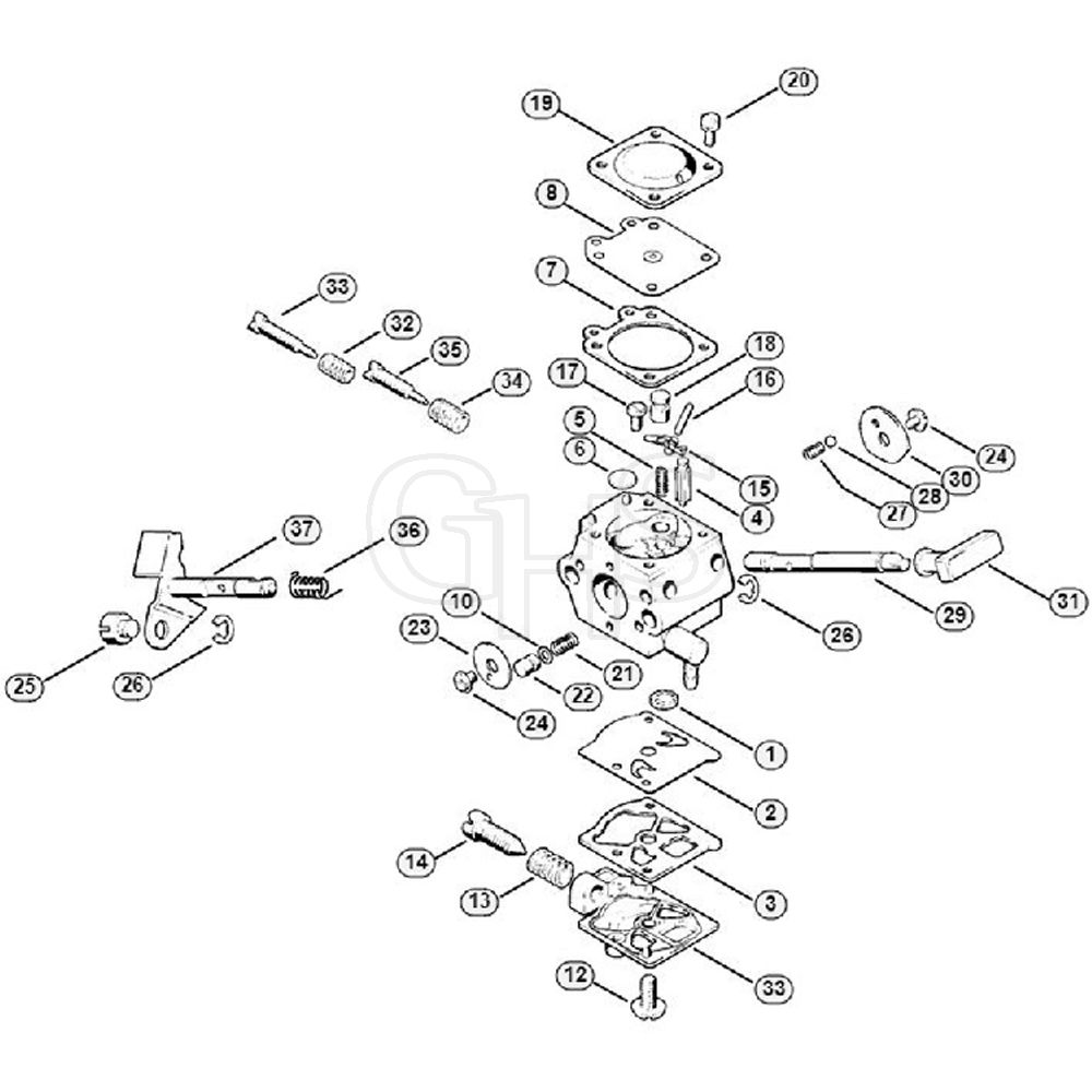 Genuine Stihl Fs52   E - Carburetor 