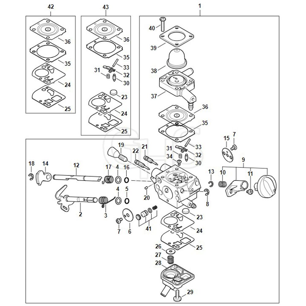 Stihl HT105 - Carburetor - Parts Diagram | GHS