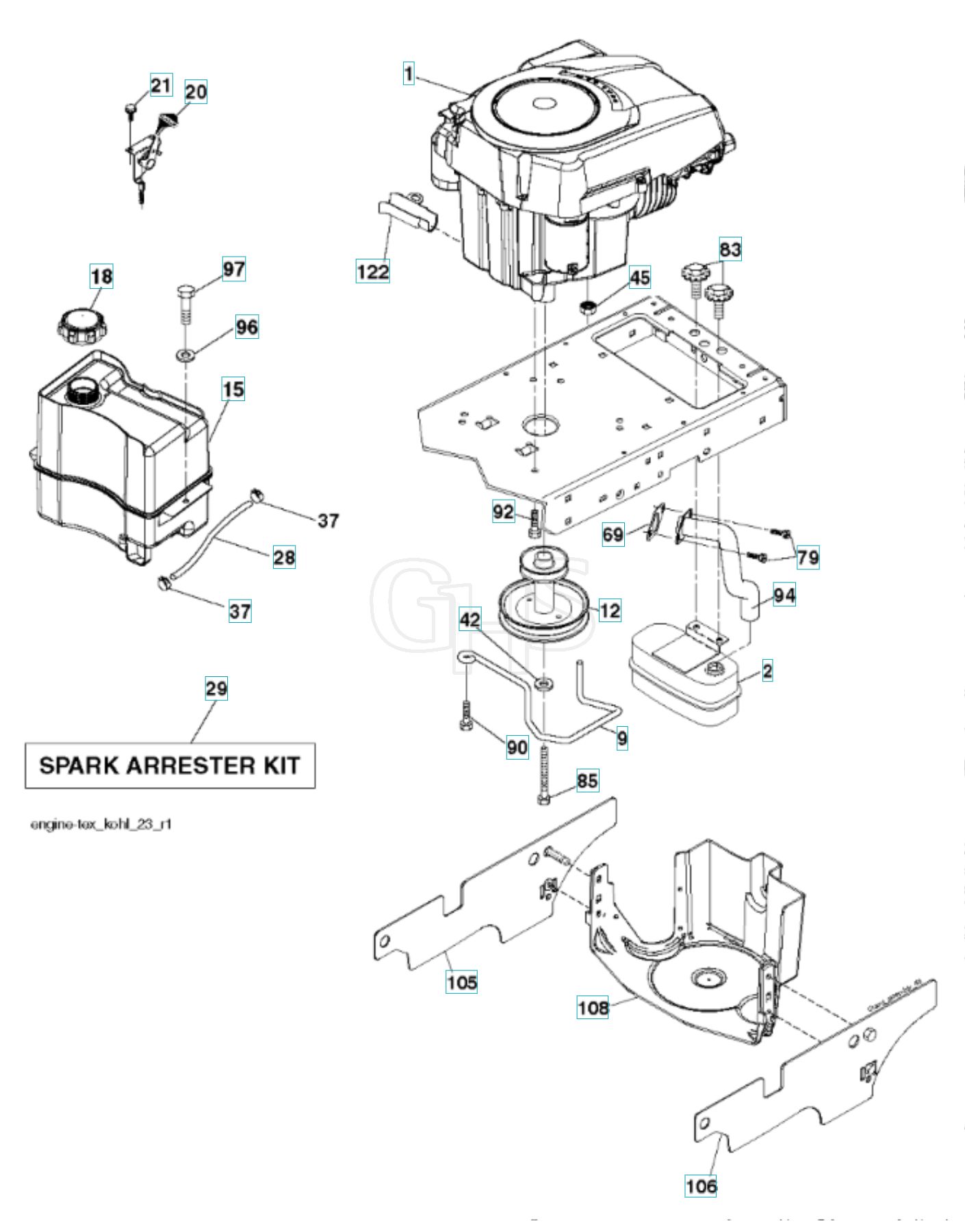 Husqvarna Lt 151 - Engine | GHS