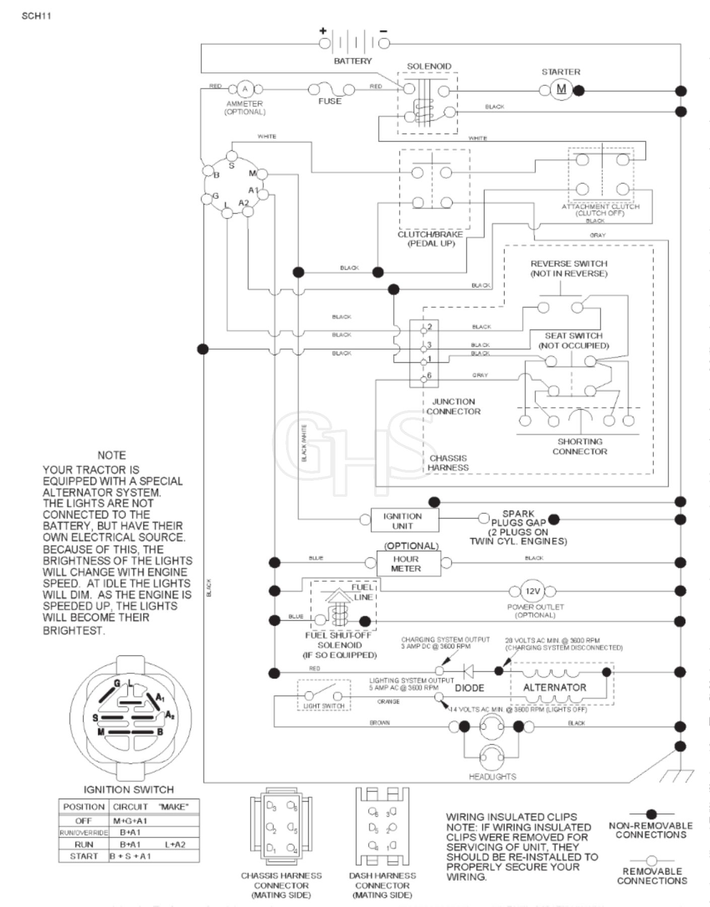 Husqvarna Lt 154 - Schematic | GHS