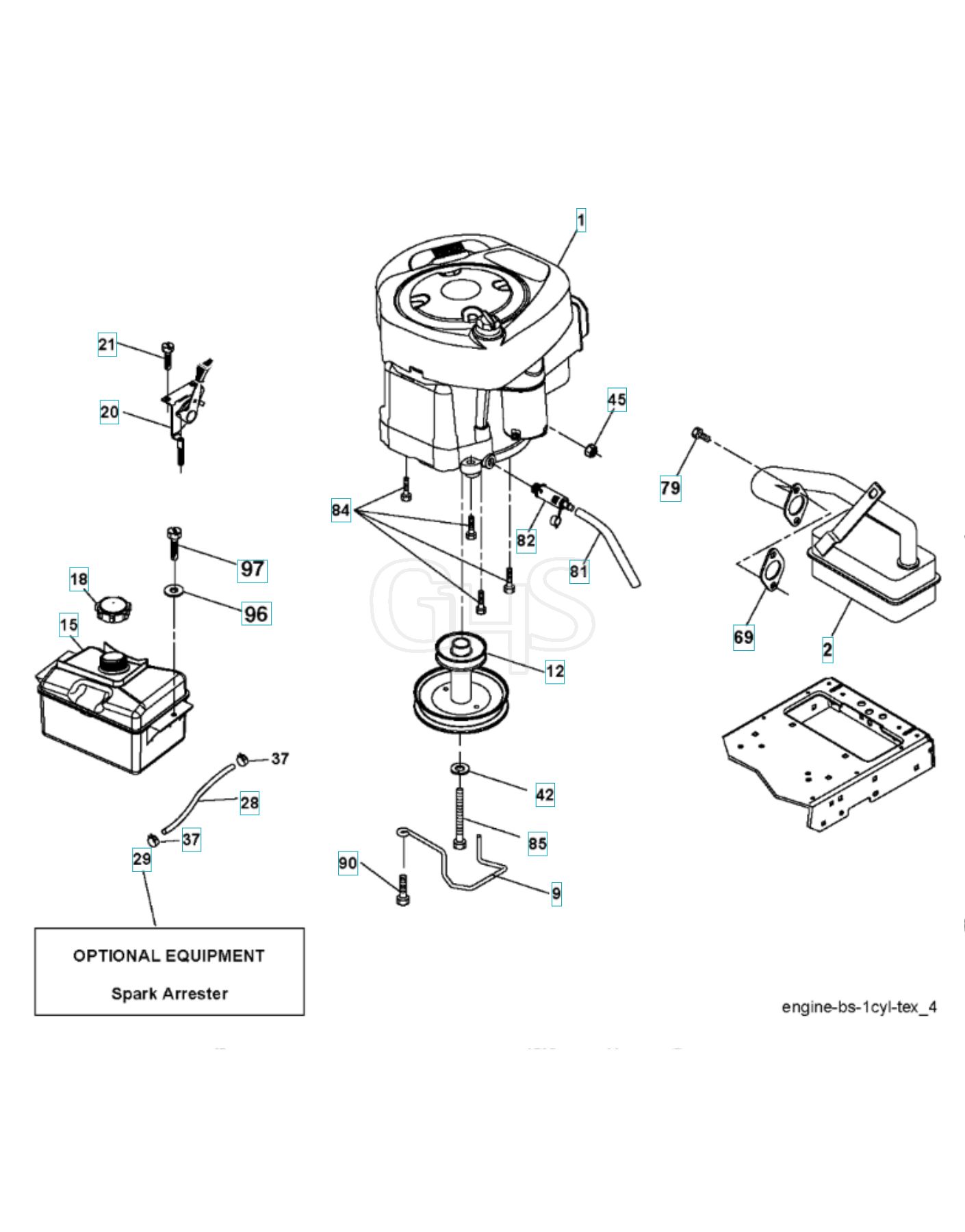 Husqvarna Lth1438 - Engine | GHS