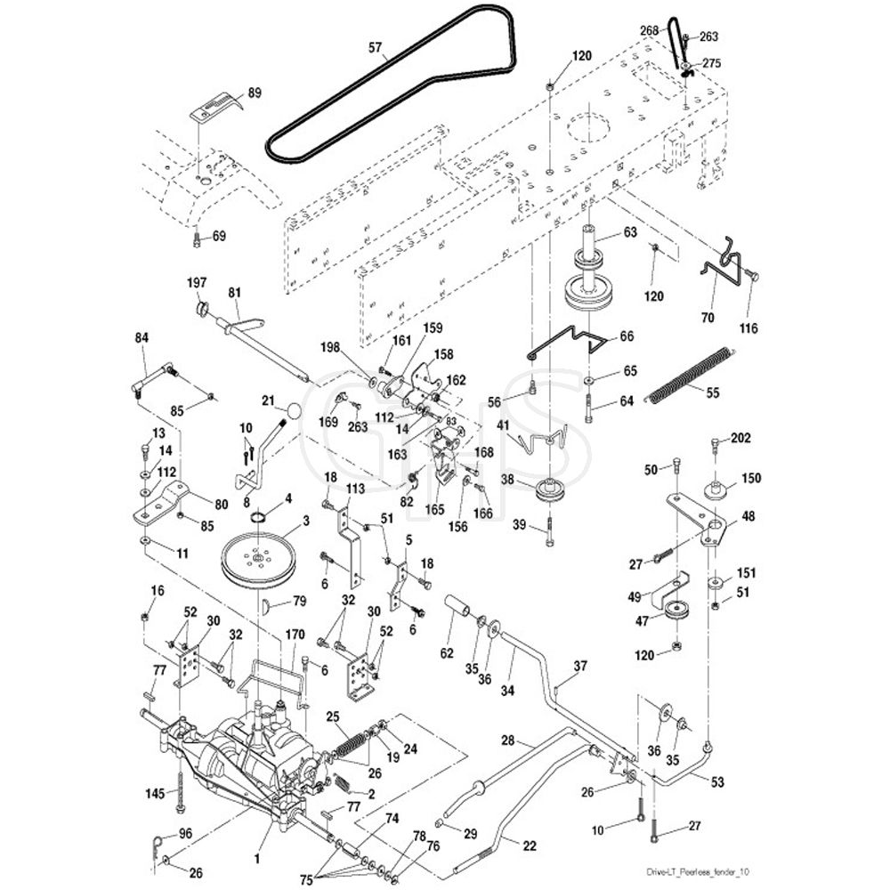McCulloch M11597 - 96011023409 - 2010-10 - Drive Parts Diagram | GHS