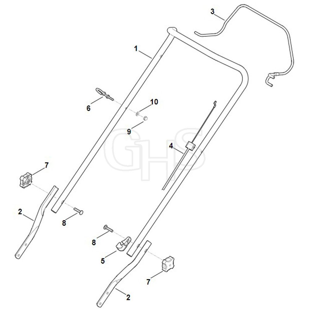 Viking MB248.0 - Handle - Parts Diagram | GHS