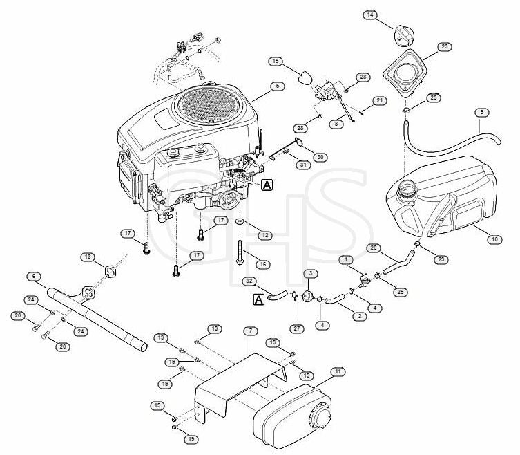 Genuine Stihl RT4082.1 / G - Engine, tank | GHS