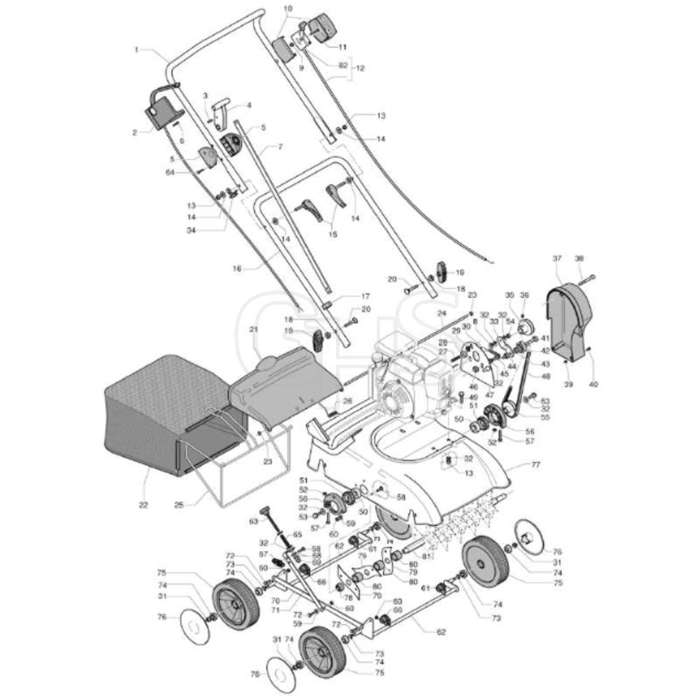 Cobra S390b Scarifier Main Diagram Ghs