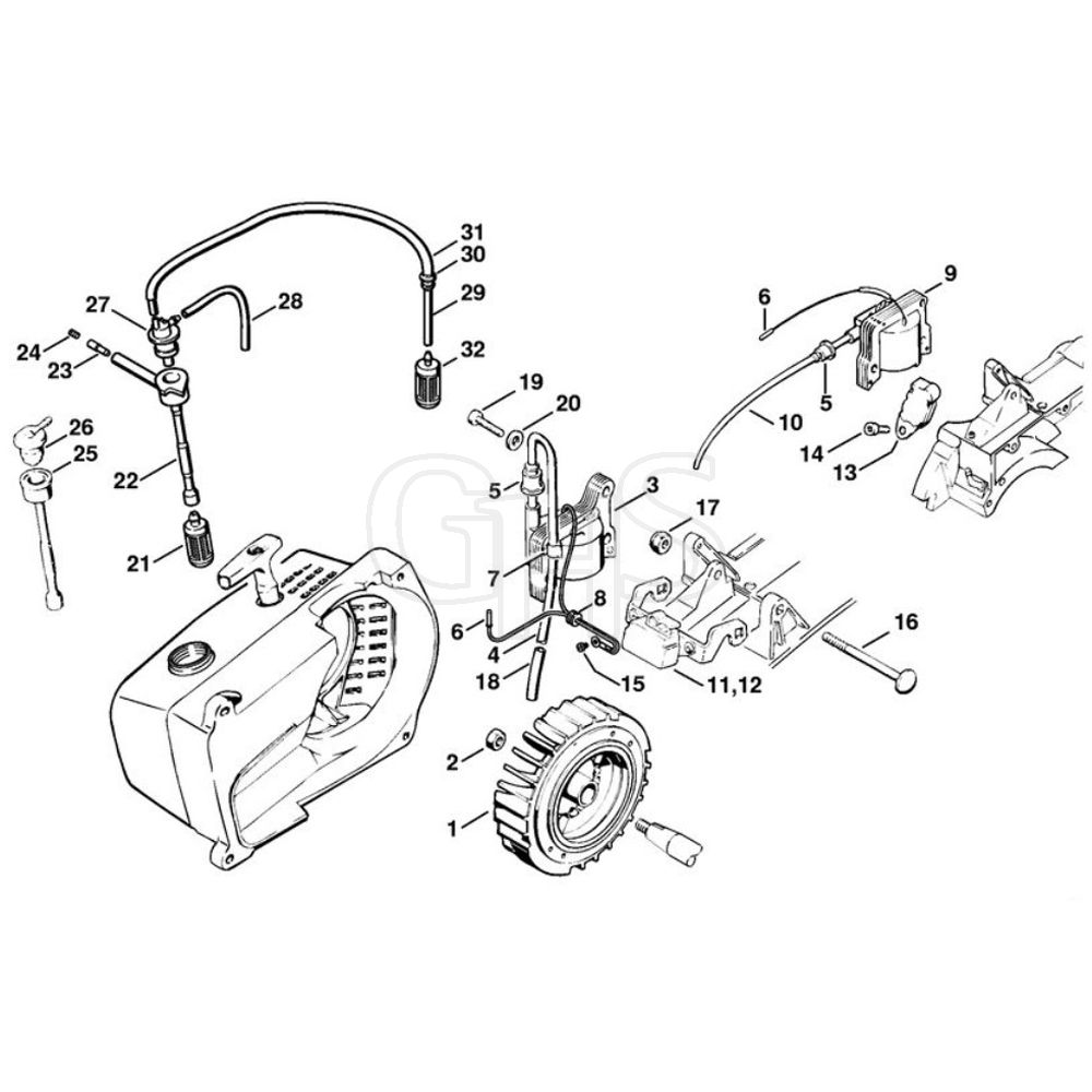 Stihl Ts510 Ignition System Parts Diagram Ghs