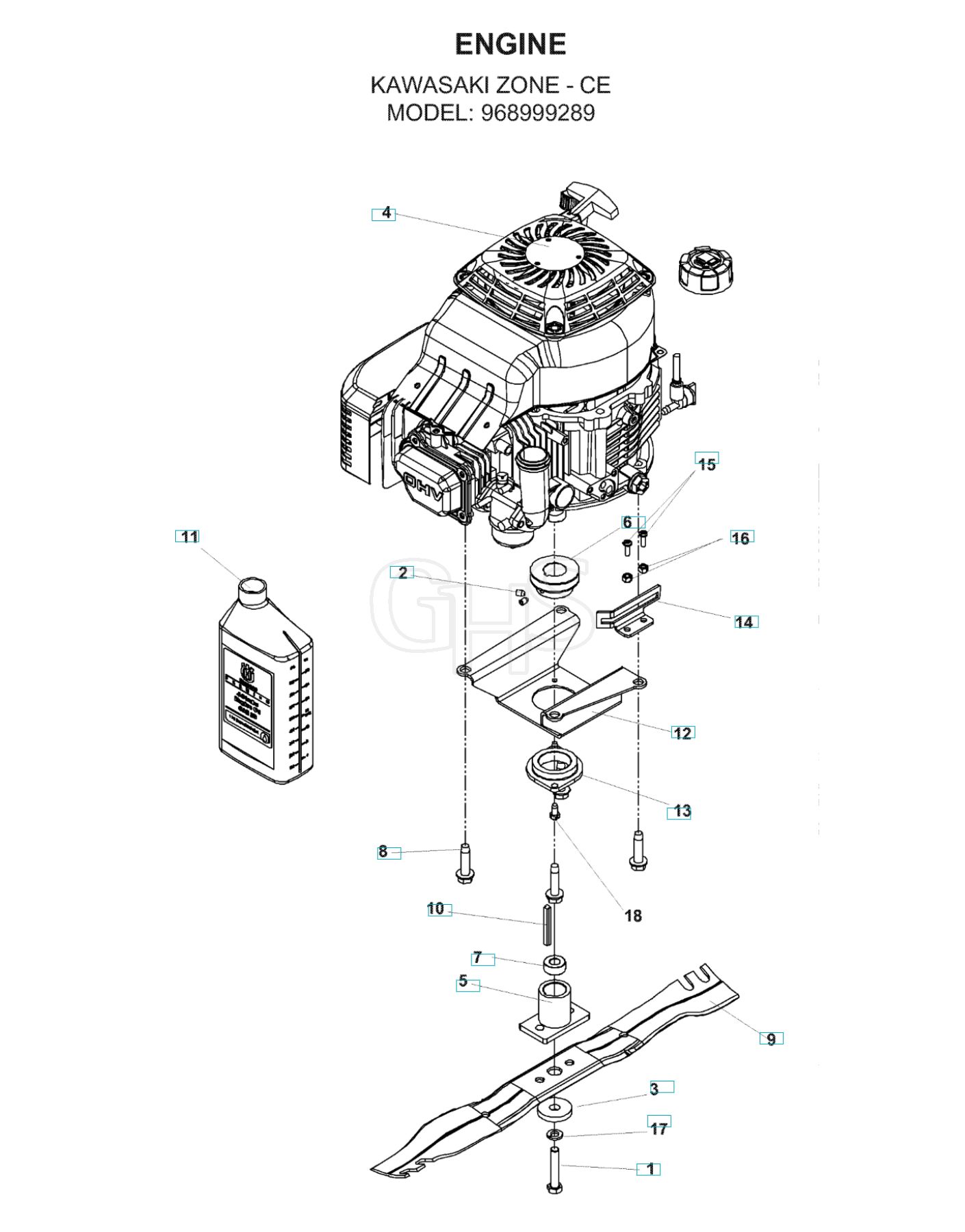 Husqvarna W53SEK - Engine 2 | GHS