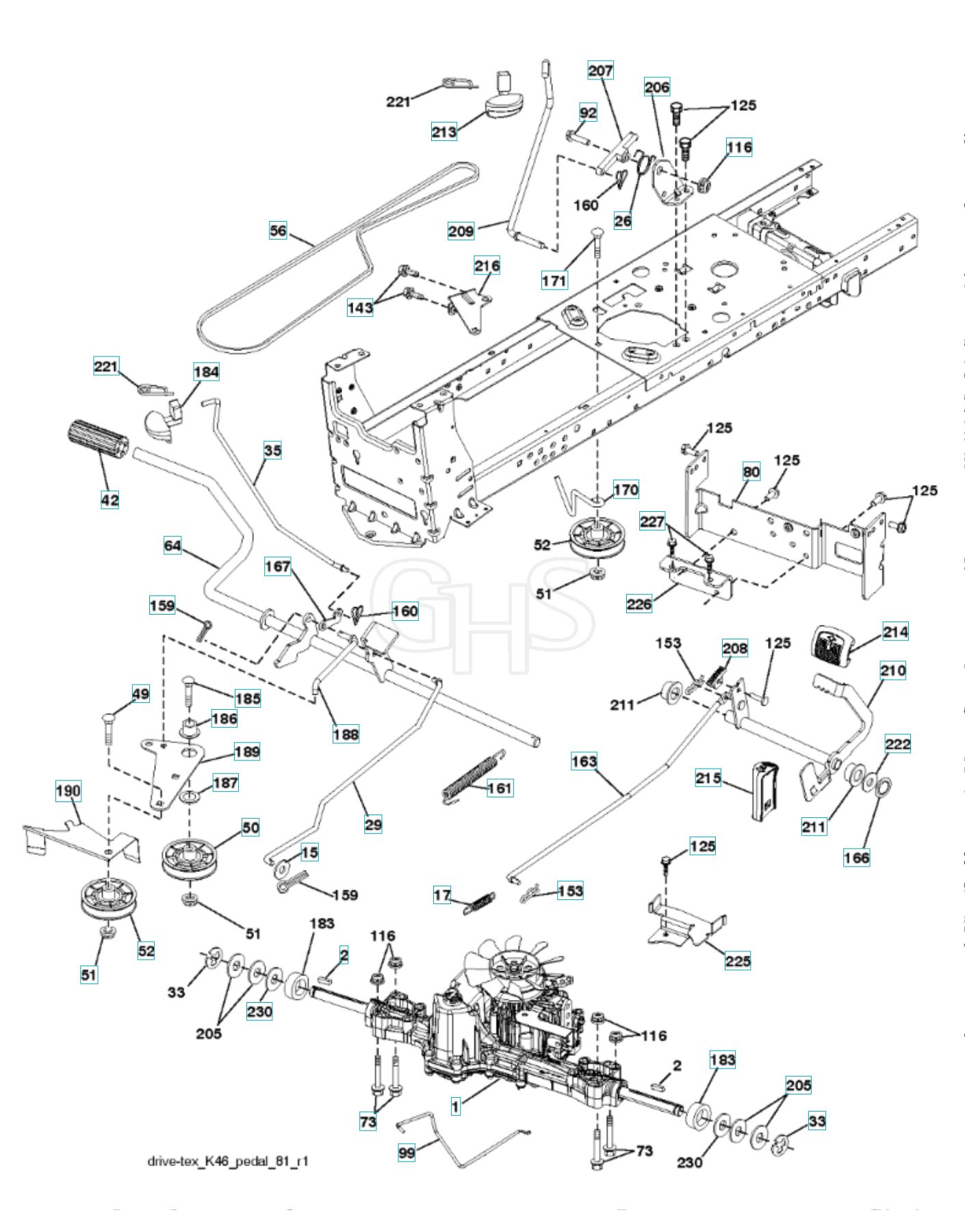 Husqvarna Yth22K46 - Drive | GHS