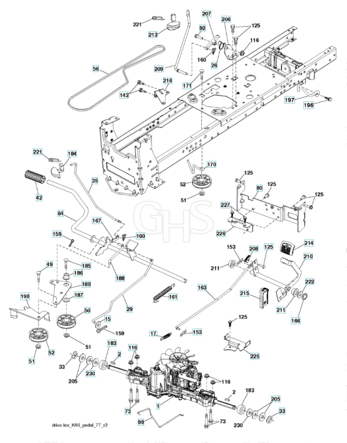 Husqvarna Yth2348 - Drive | GHS