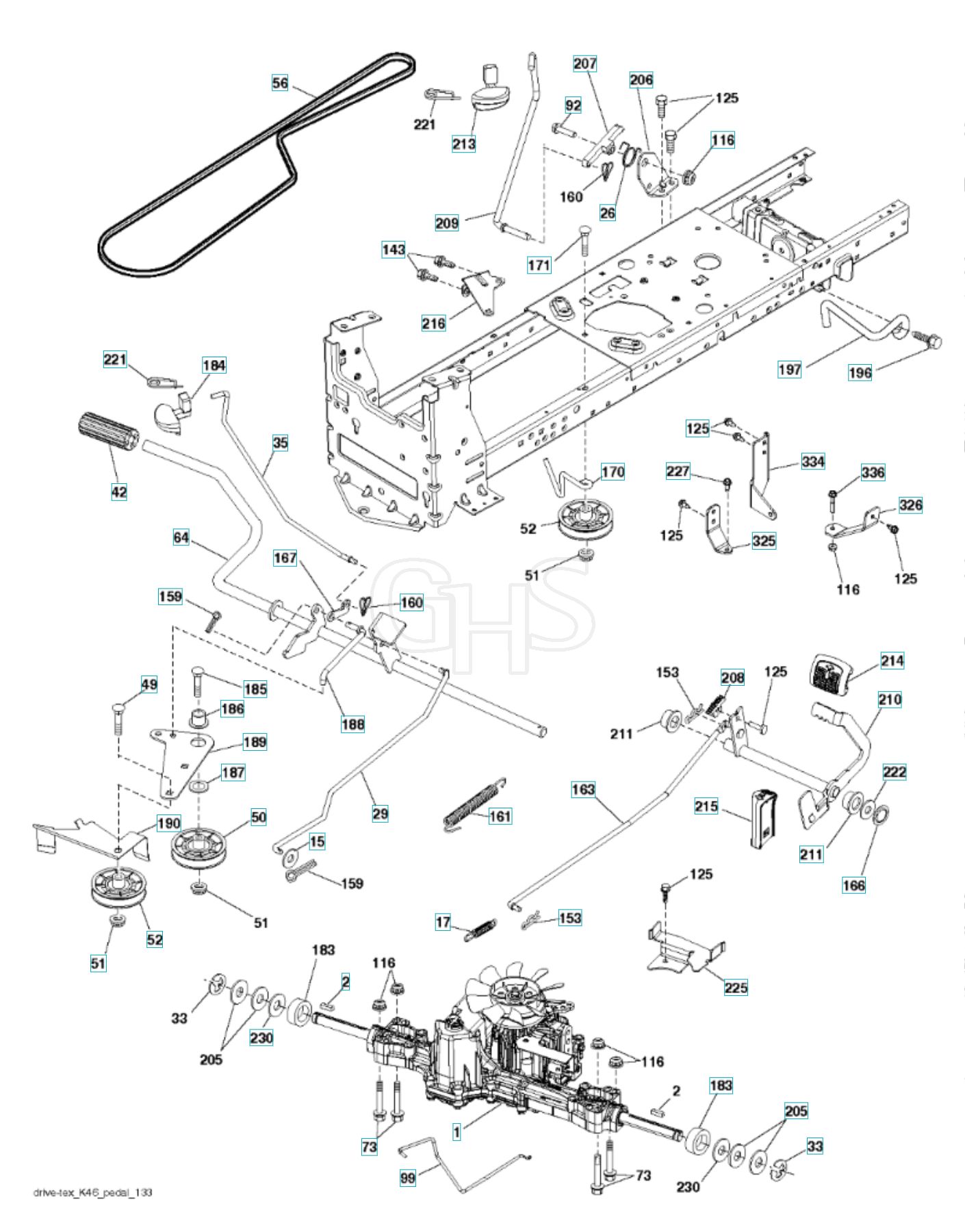 Husqvarna Yth23V48 Drive GHS