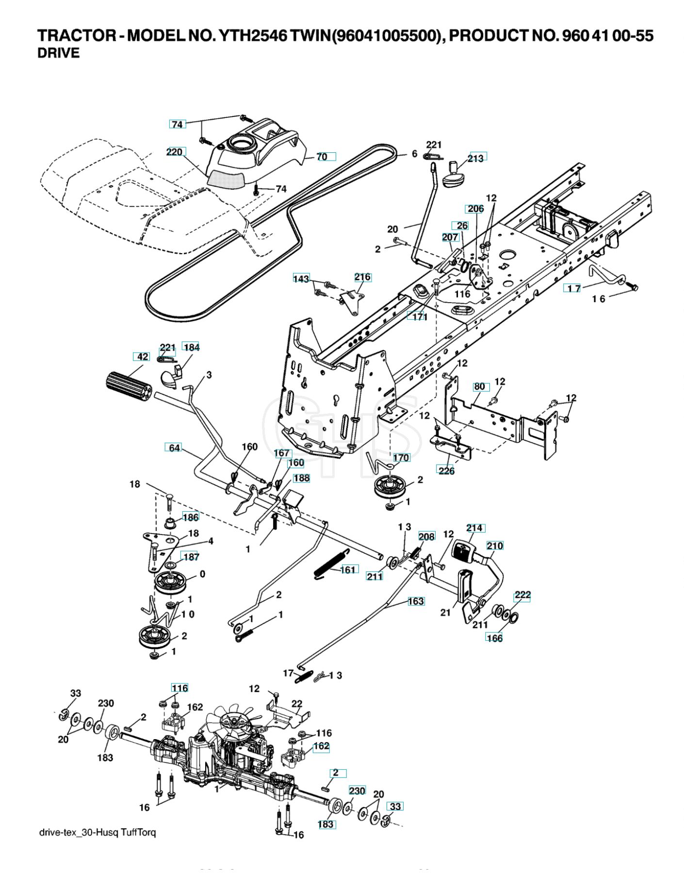 Husqvarna Yth2546 Twin - Drive | GHS